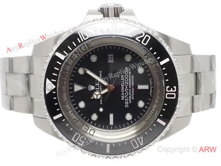 Clone Swiss 2836 Rolex Deepsea Challenge Replica Watch 51mm SS Black
